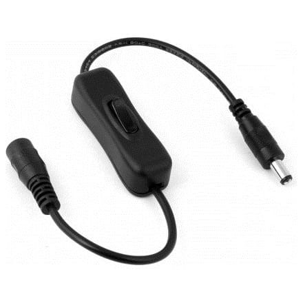 Włącznik z gniazdem i wtykiem DC