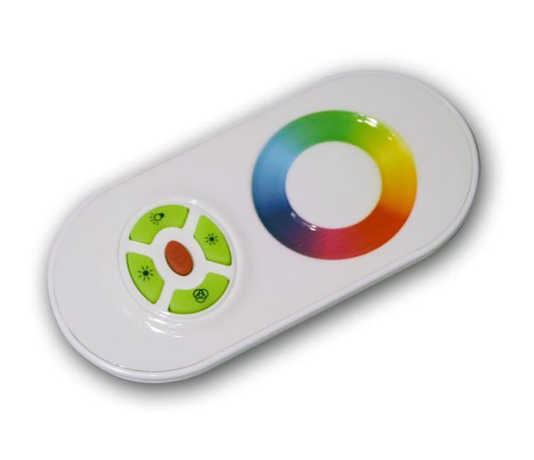 Sterownik RGB RF radiowy 5P+dotyk 12V 18A 216W biały