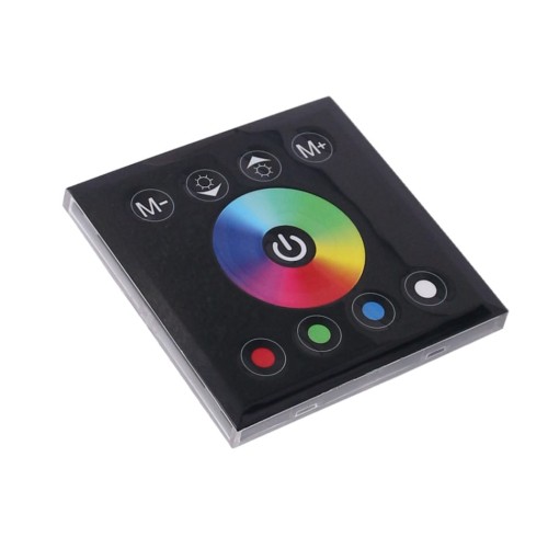 Sterownik RGBW dotykowy panel naścienny - 12V 192W CZARNY