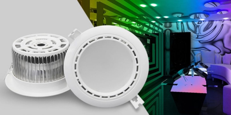 Milight Downlight 12W RGB+WW LED panel wpuszczany sufitowy FUT067