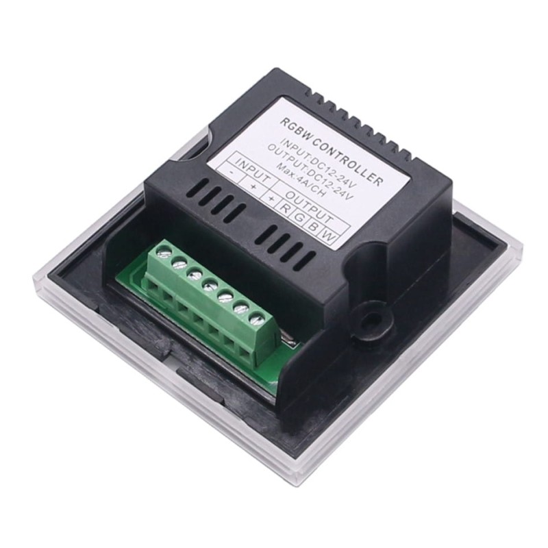 Sterownik RGBW dotykowy panel naścienny - 12V 192W CZARNY