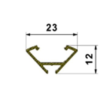 Profil aluminiowy ALU-LED P31 surowy 1m
