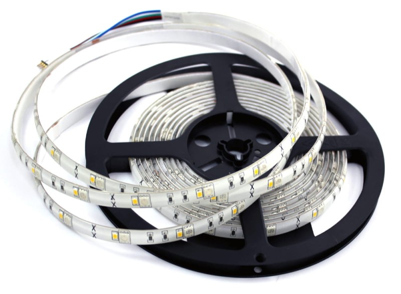 Taśma RGBW +ciepły SMD2835 300 LED IP65 wodoodporna  5m