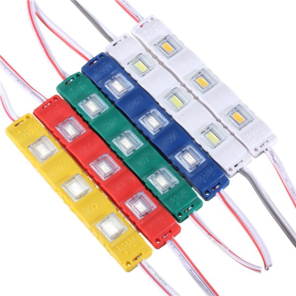 Moduł LED 3 diodowy SMD5630 1W odlewany Soczewka