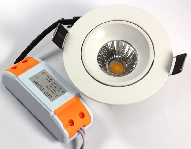 Panel LED 5W zimny Oprawa sufitowa Downlight COB