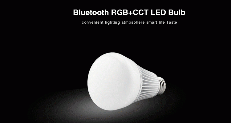 Milight Bluetooth 8W RGB+CCT E27 żarówka LED FUT070