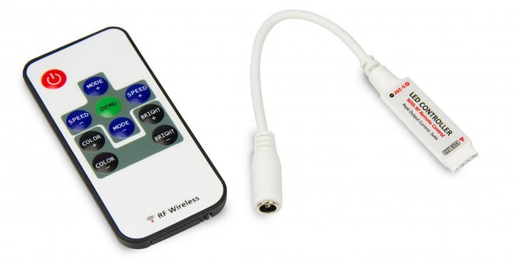Sterownik RGB RF mini - radiowy - 10 przycisków 12V 6A 72W