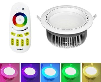 Milight Downlight 12W RGB+WW LED panel wpuszczany sufitowy FUT067
