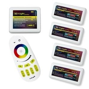 Milight sterowanie RGB 4-strefowe + wifi - smartfon