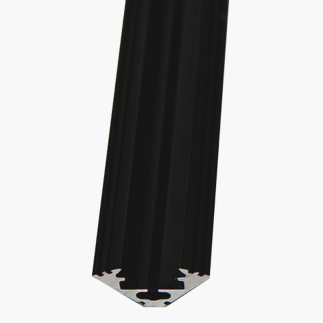 Profil aluminiowy ALU-LED P3 anodowany CZARNY 1m