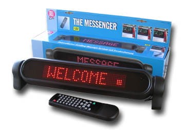 Komunikator LED - wyświetlacz diodowy do samochodu - żółty