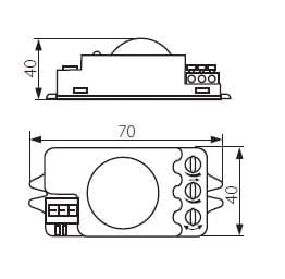 Mikrofalowy czujnik ruchu KANLUX ROLF MINI JQ-L