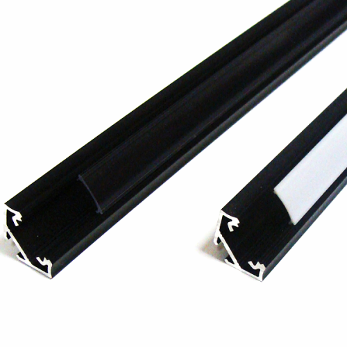 Profil aluminiowy LUMINES typ C anodowany CZARNY 1m