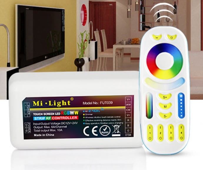 Milight Pilot RGB CCT 4-strefowy sterownik FUT092