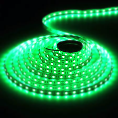Taśma 300 LED SMD5050 IP65 wodoodporna zielona 1m