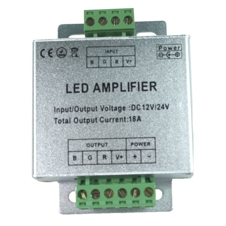 Wzmacniacz sygnału RGB LED 12V 216W