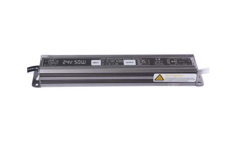 YPS ZASILACZ LED wodoodporny IP67 24V 2,1A 50W