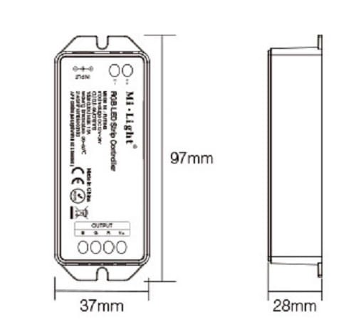 Milight Kontroler LED RGB strefowy 15A FUT043