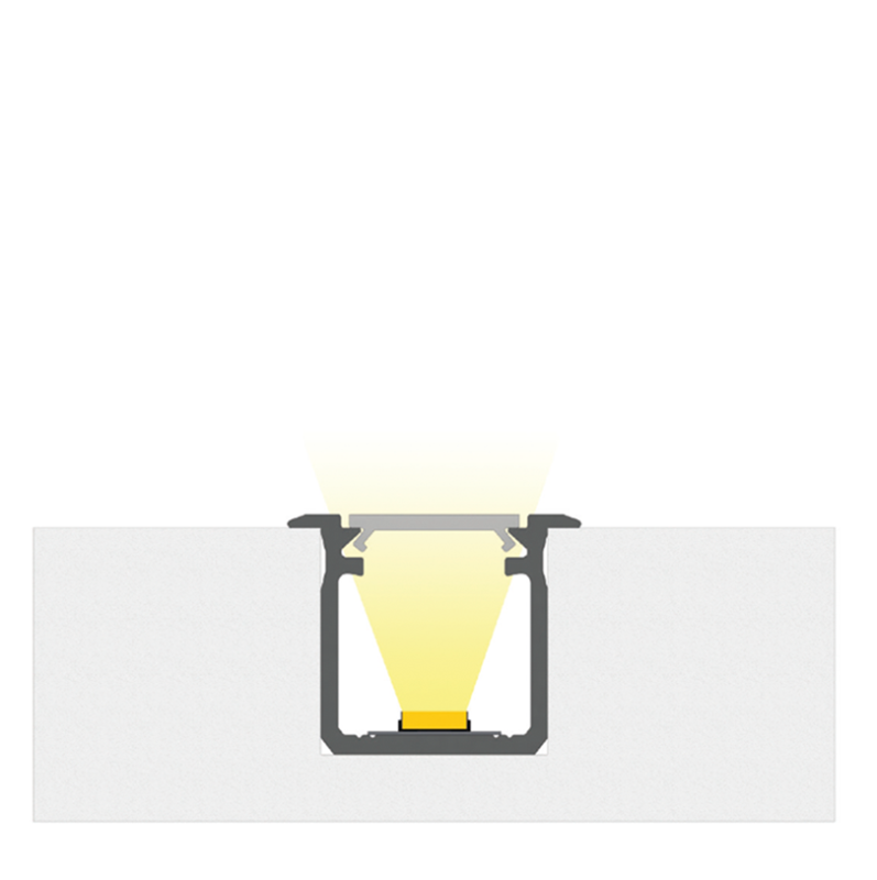 Profil aluminiowy LUMINES typ G surowy 1m