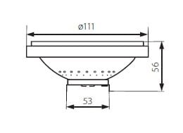 Żarówka LED KANLUX AR-111 LED SL/CW/W 11W GX53 zimna