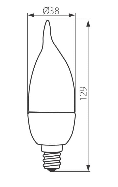 Żarówka Kanlux IDO E14 4,5 płomyk neutralna