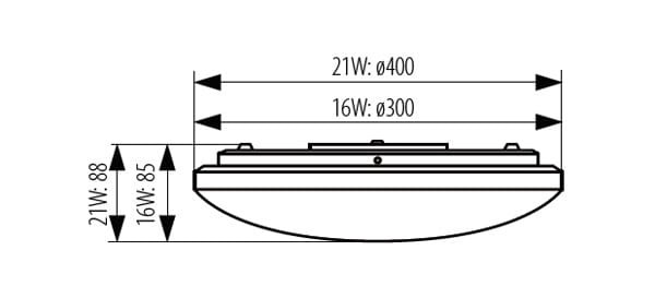 Plafon LED Kanlux SANVI 16W-RM CCT z pilotem