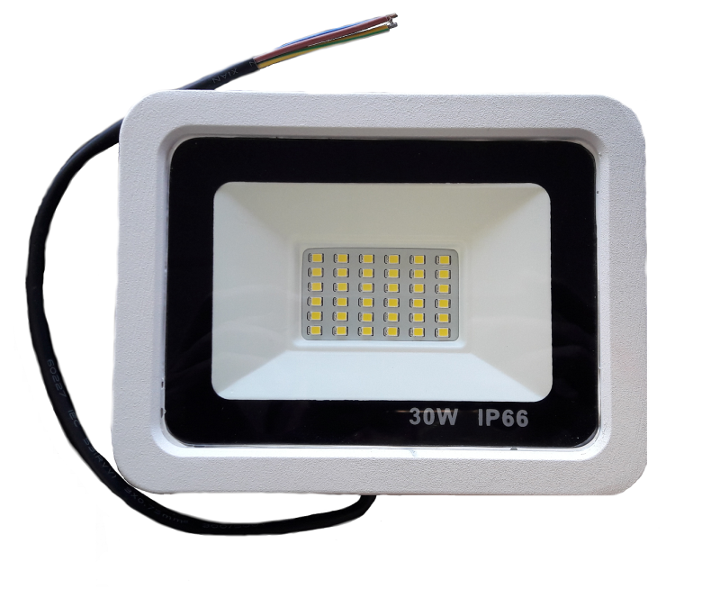 Naświetlacz LED 30W SLIM WHITE biały neutralny