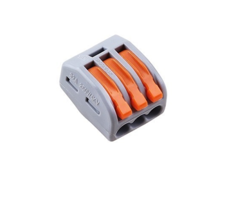 Złączka typ WAGO 3PIN zatrzaskowa 0V-250V 