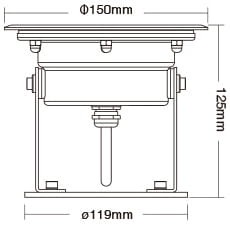Lampa basenowa podwodna Milight IP68 RGB+CCT 9W UW03