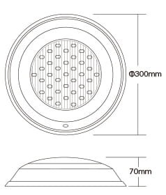 UW02 27W Lampa basenowa podwodna Milight IP68 RGB+CCT
