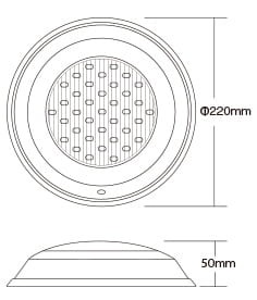 UW01 15W Lampa basenowa podwodna Milight IP68 RGB+CCT