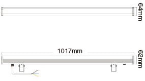 RL1 24W lampa ścienna Milight IP66 RGB+CCT