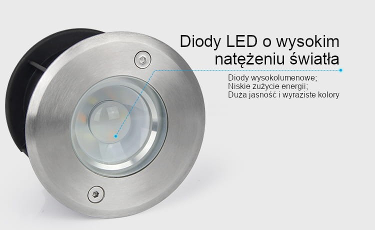 SYS-RD1 5W systemowa lampa ziemna Milight IP68 RGB+CCT