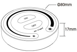 Milight Pilot KOŁO mono 1-strefowy ster FUT087