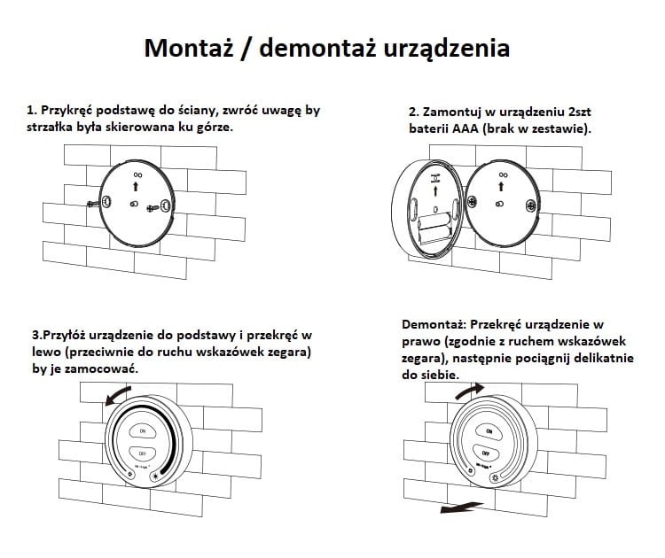 Milight Pilot KOŁO mono 1-strefowy ster FUT087