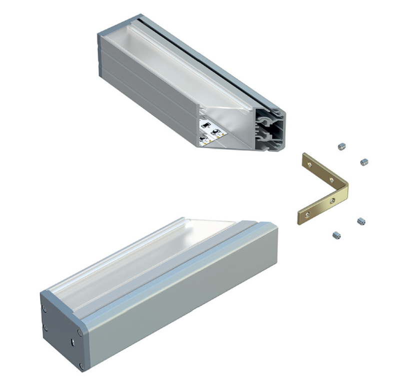 Profil aluminiowy LUMINES typ UNICO biały 1m