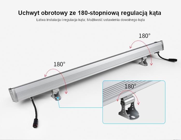 SYS-RL1 24W systemowa lampa ścienna Milight IP66 RGB+CCT