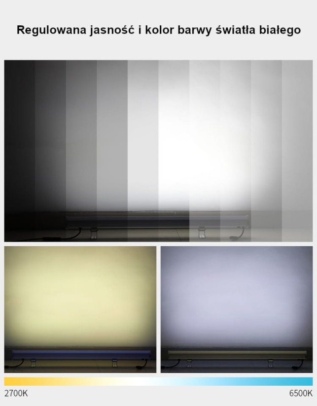 SYS-RL1 24W systemowa lampa ścienna Milight IP66 RGB+CCT