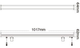 SYS-RL1 24W systemowa lampa ścienna Milight IP66 RGB+CCT