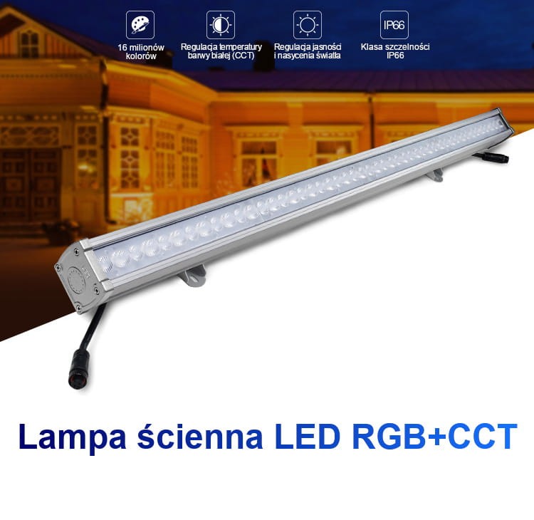 SYS-RL1 24W systemowa lampa ścienna Milight IP66 RGB+CCT