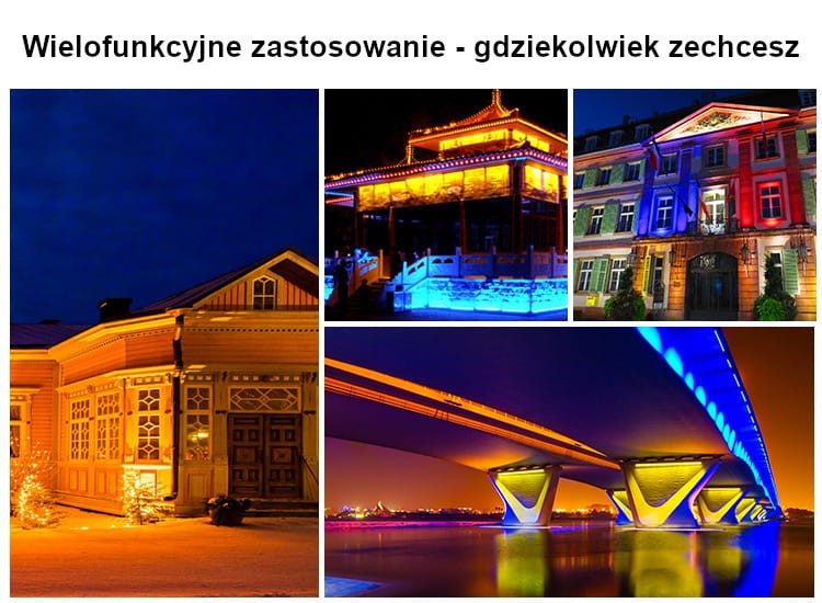 RL2 48W lampa ścienna Milight IP66 RGB+CCT