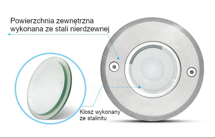 SYS-RD1 5W systemowa lampa ziemna Milight IP68 RGB+CCT