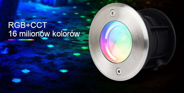 SYS-RD1 5W systemowa lampa ziemna Milight IP68 RGB+CCT