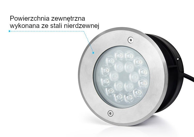 SYS-RD2 9W systemowa lampa ziemna Milight IP68 RGB+CCT
