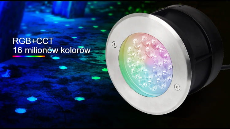 SYS-RD2 9W systemowa lampa ziemna Milight IP68 RGB+CCT
