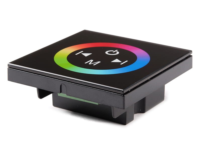 Sterownik RGB dotykowy panel naścienny 12V12A 144W Czarny TM08