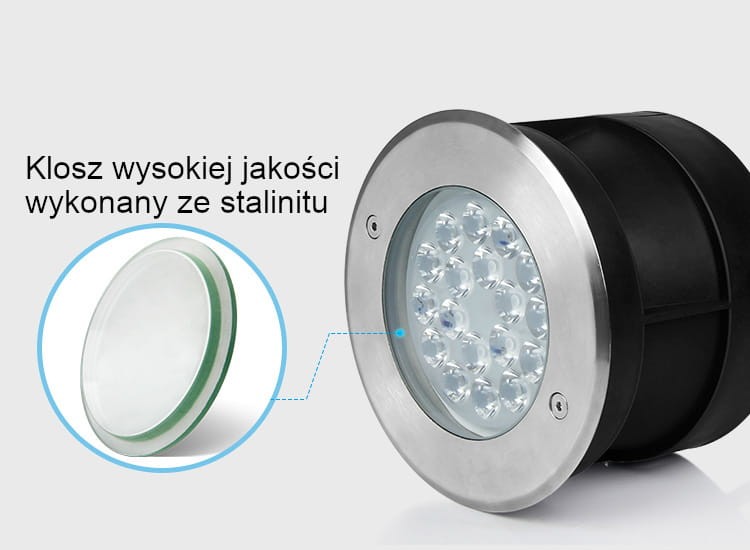 SYS-RD2 9W systemowa lampa ziemna Milight IP68 RGB+CCT