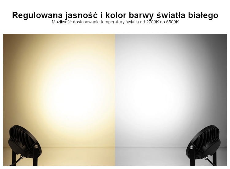 SYS-RC2 15W systemowa lampa ogrodowa Milight IP65 RGB+CCT
