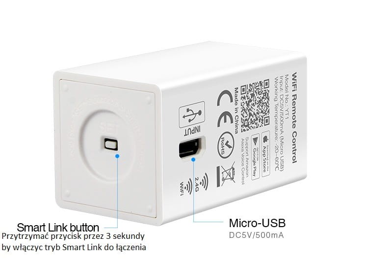 YT1 Milight WiFi Remote Control