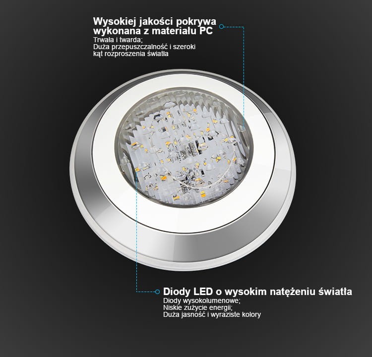 UW01 15W Lampa basenowa podwodna Milight IP68 RGB+CCT